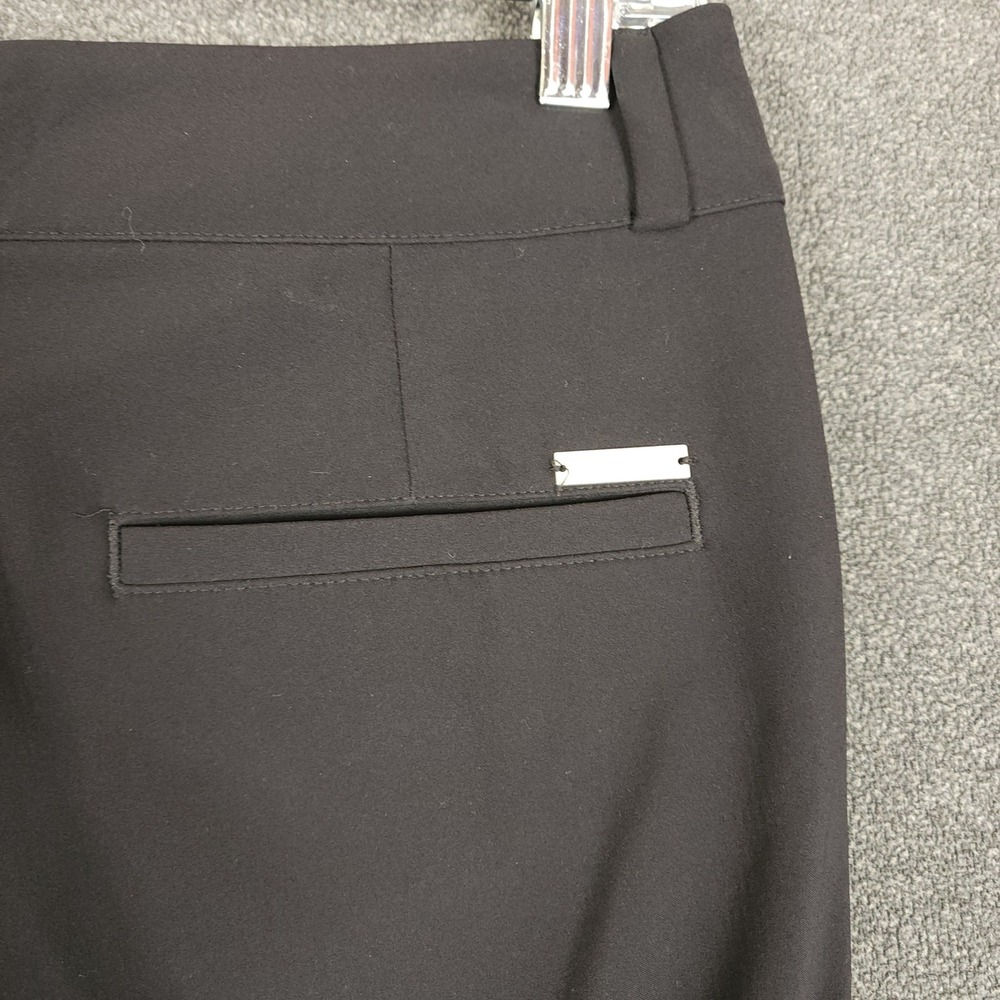 Adidas Womens Golf Pants Size 6‎ Black Flat Front Zipper Pockets Performance - Picture 6 of 11